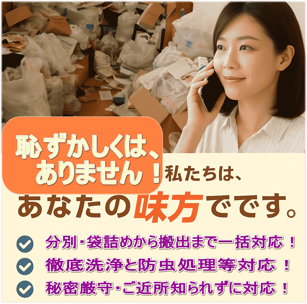 横浜ゴミ屋敷・ゴミ部屋大掃除　横浜ゴミ屋敷ダイコー