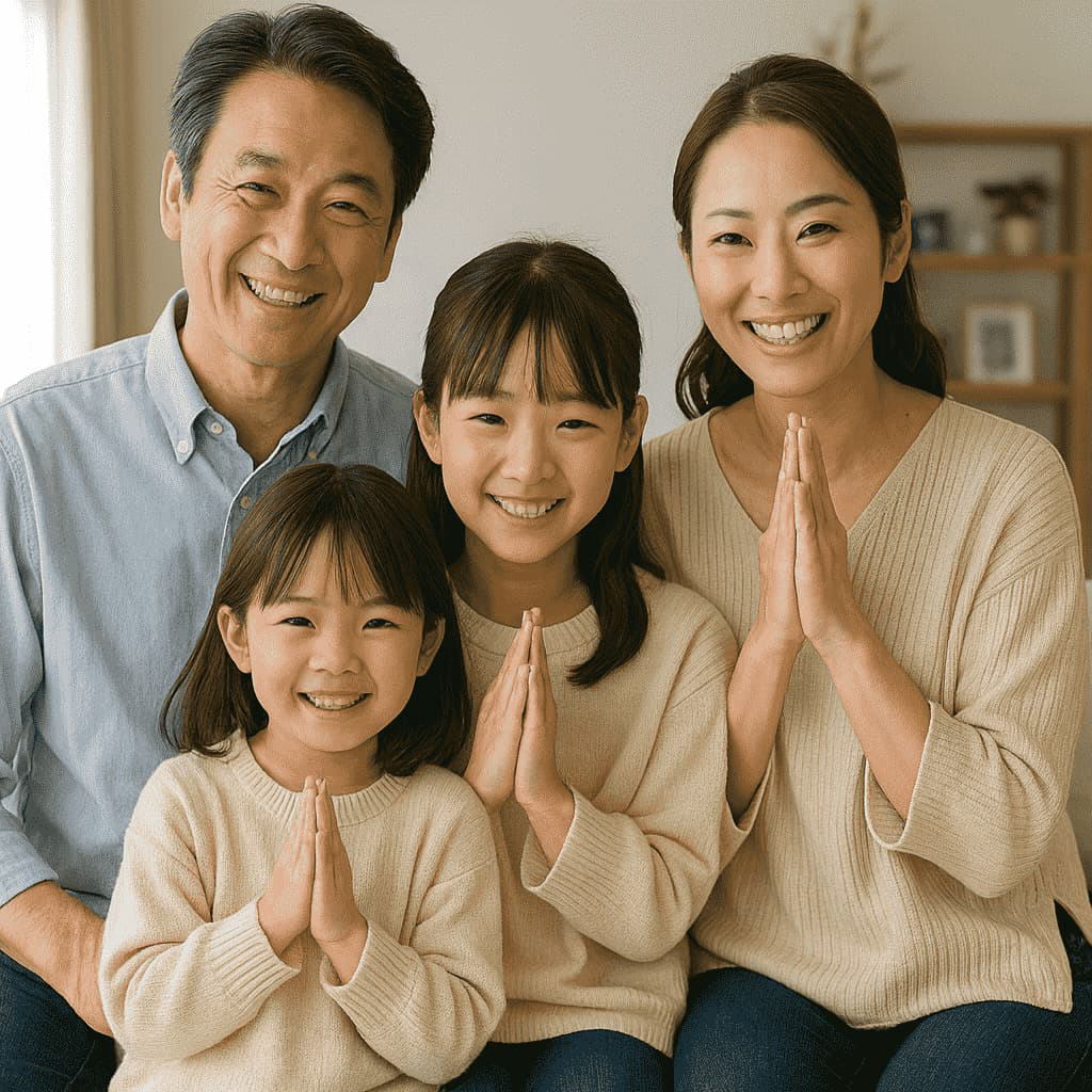 ゴミ掃除完了後のお客様の喜びの姿