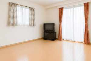 ゴミ片付け隊大興のゴミマンション片付けが終わり奇麗になった部屋の風景