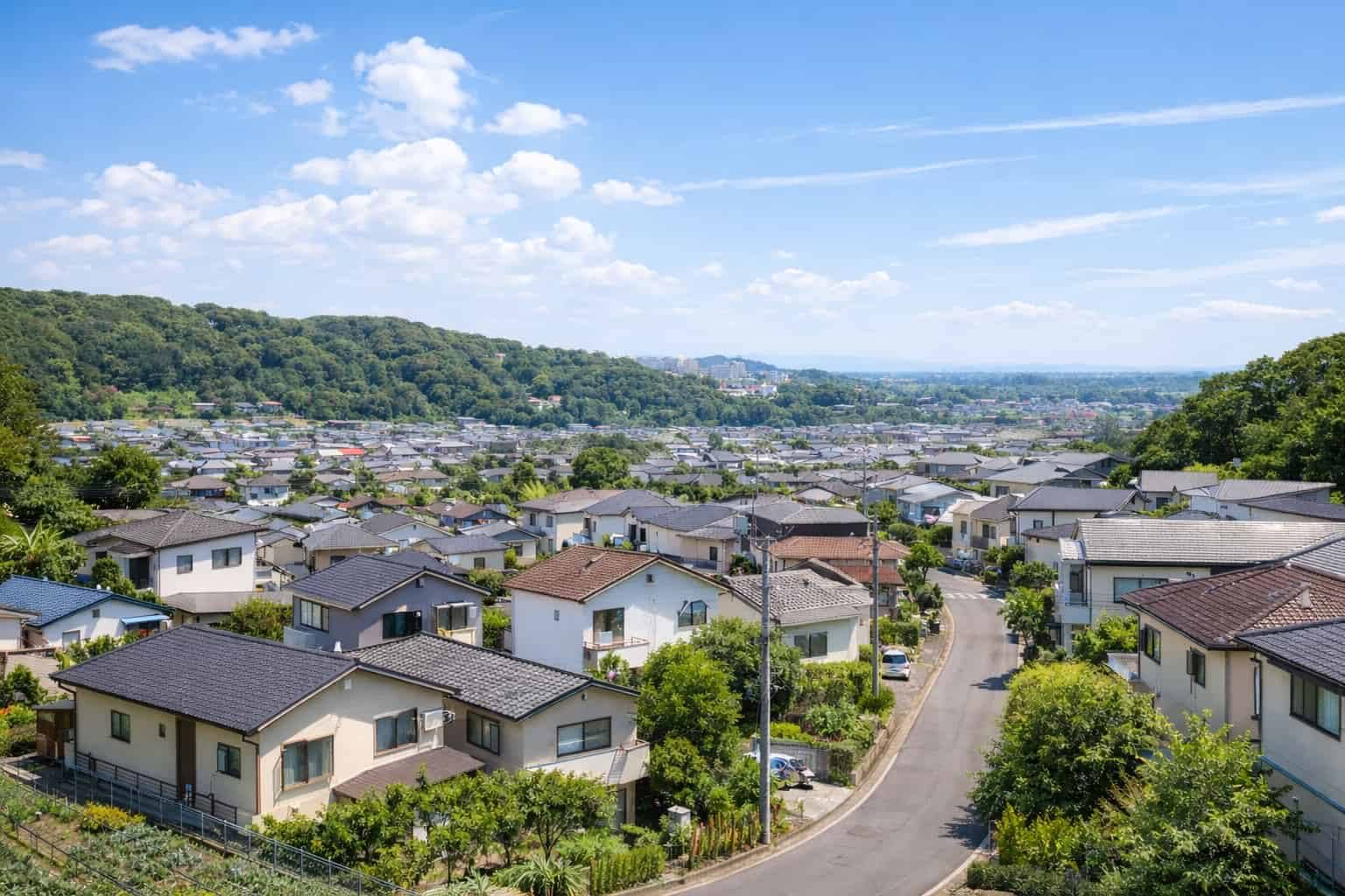 神奈川県藤沢市の住宅街とゴミ屋敷清掃対応エリアイメージ