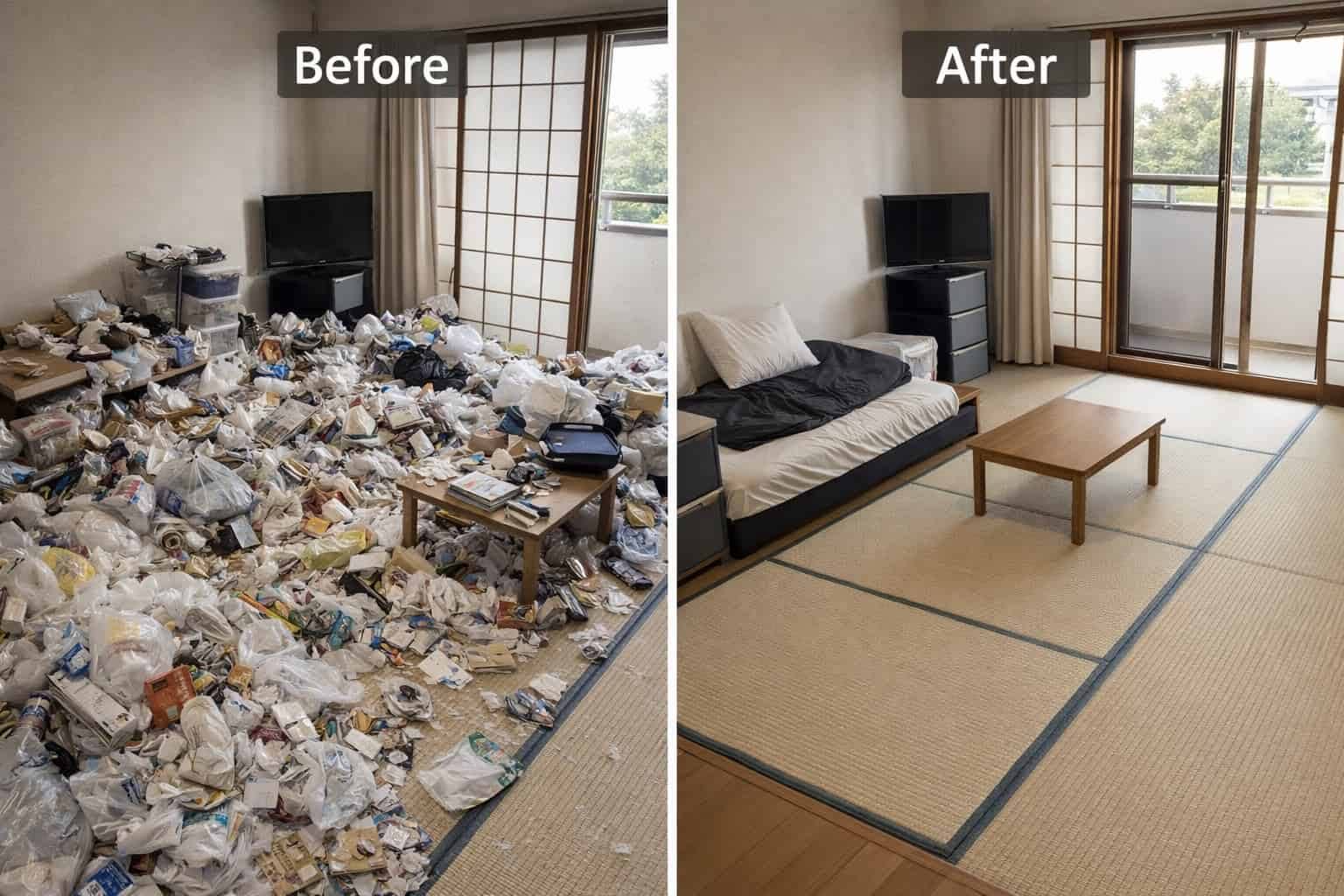 横浜市青葉区ゴミ屋敷清掃ビフォー