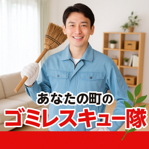 笑顔で片付けに対応するスタッフ|横浜のゴミ屋敷・汚部屋はゴミ片付け隊 大興にお任せ